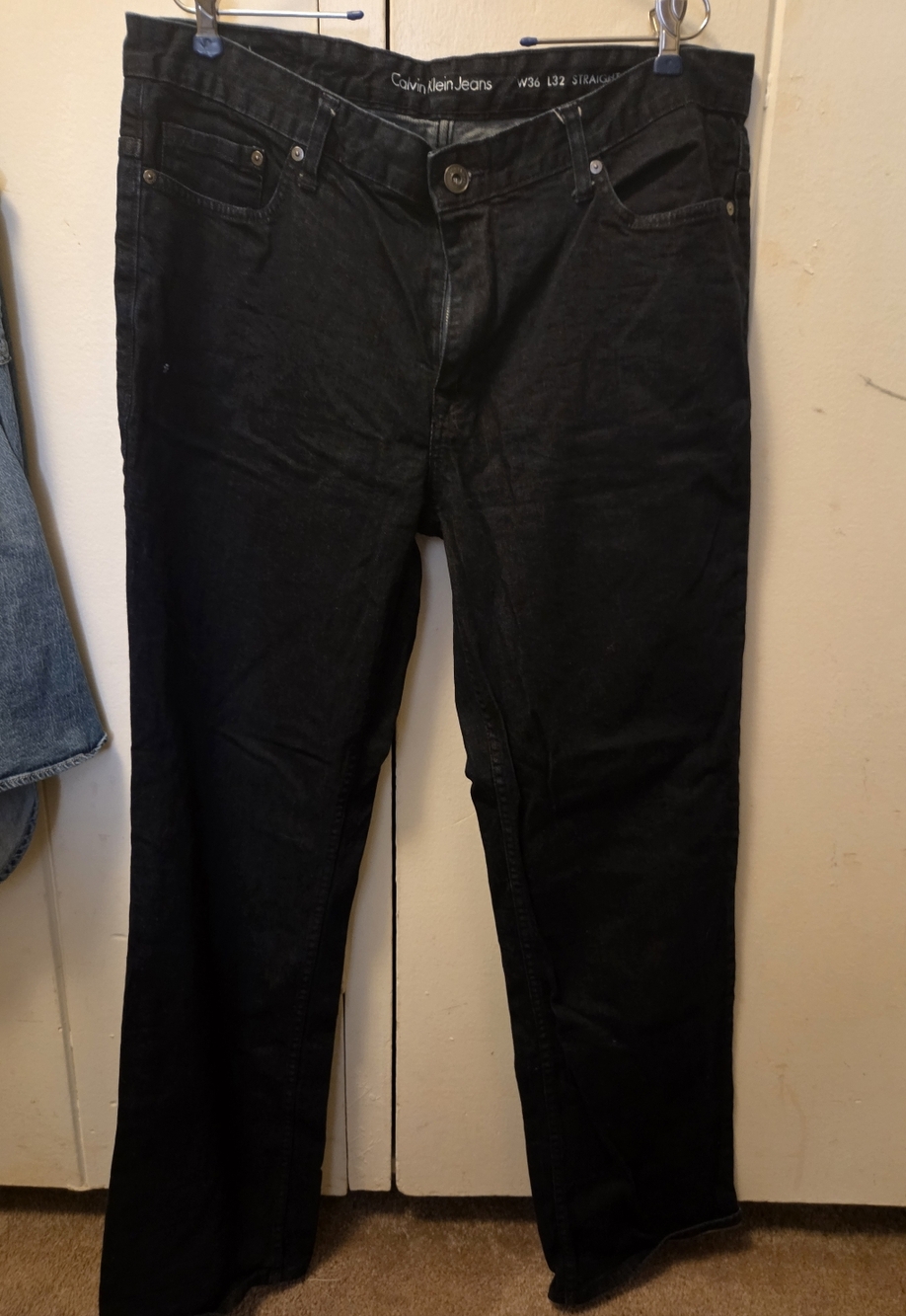 Calvin Klein Jeans Men's Deep Blue Slim Straight Jeans